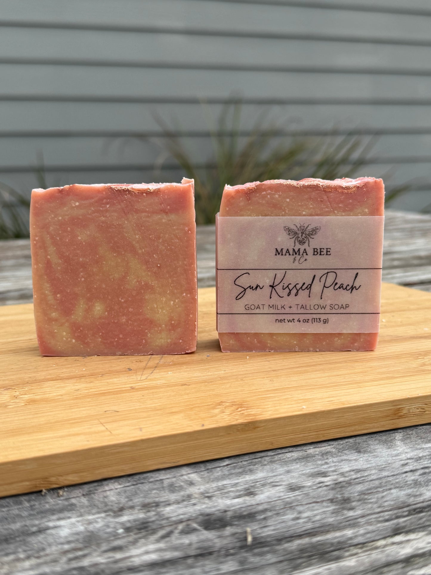Sun Kissed Peach Tallow + Goat Milk Soap