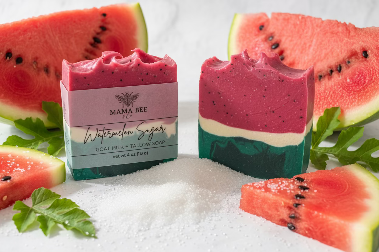 Watermelon Sugar Goat Milk + Tallow Soap